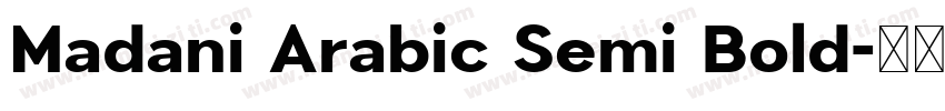 Madani Arabic Semi Bold字体转换